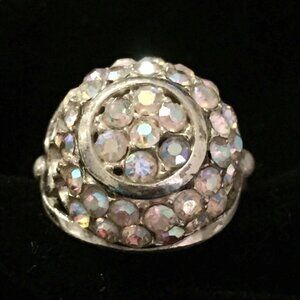 Vintage AB Crystal Ring